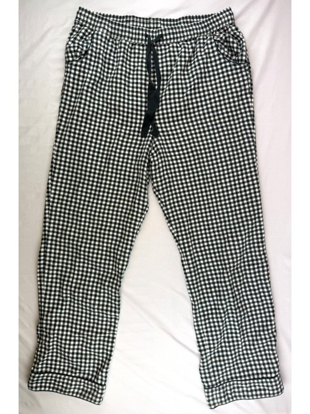 LAKE Men’s Flannel Piped Pants Set Pajamas Conifer Gingham XL - Picture 6 of 15